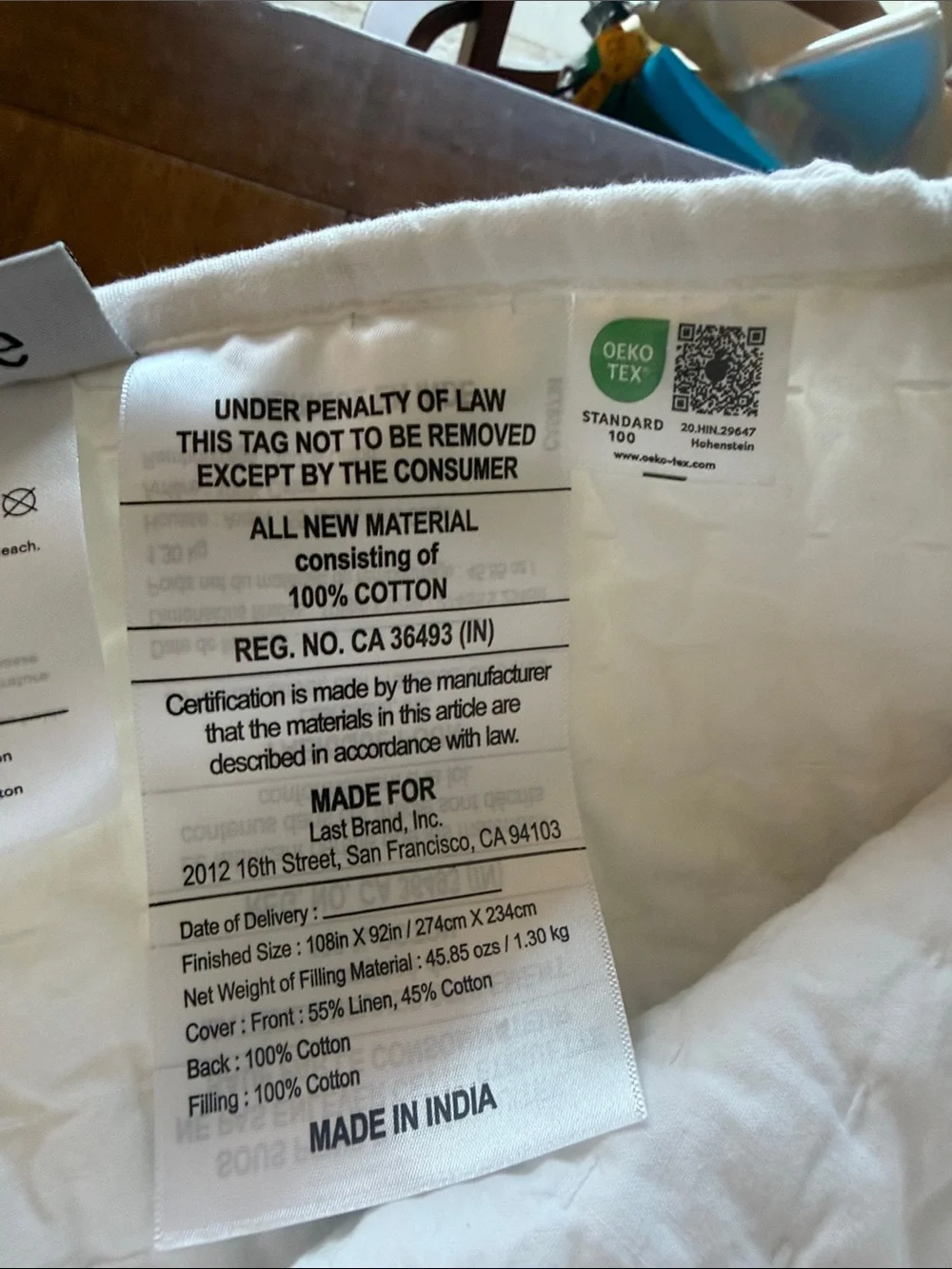 🛏️ Quince European Linen Cotton Stitch Quilt Set King/Cal King w/ 2 Shams (2)